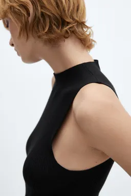 Vestido punto canalé abertura de Mango en Vestidos para argentina