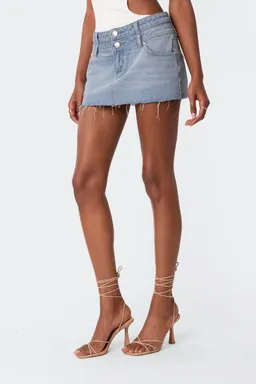 Mini falda denim cintura doble de Edikted en Shorts para argentina