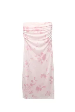 Falda midi flores fruncida de Pull&Bear en Faldas para argentina