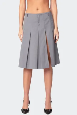 Falda midi ethel con pliegues de Edikted en Faldas para argentina