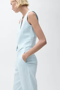 Pantalón lino vestir de Mango en Pantalones para argentina