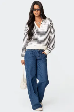 Sweater oversized rayado copenhagen de Edikted en Buzos y Sweaters para argentina