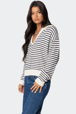 Sweater oversized rayado copenhagen de Edikted en Buzos y Sweaters para argentina