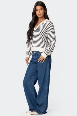 Sweater oversized rayado copenhagen de Edikted en Buzos y Sweaters para argentina