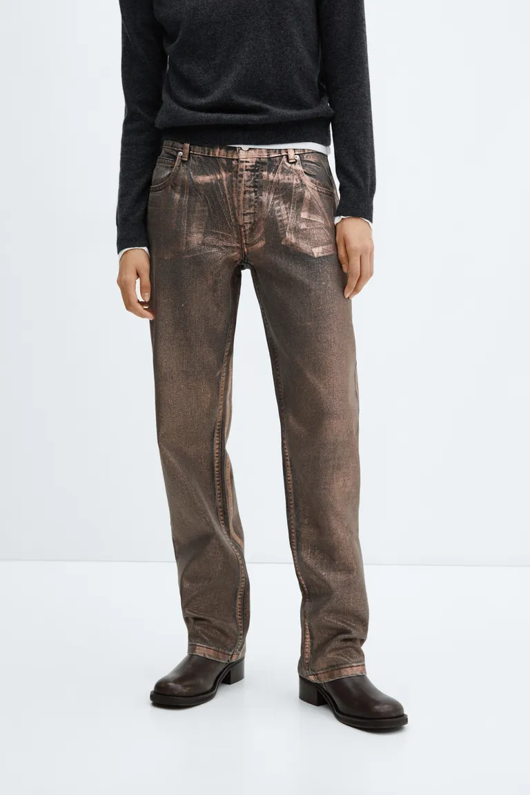 Jeans rectos foil de Mango en Pantalones para argentina