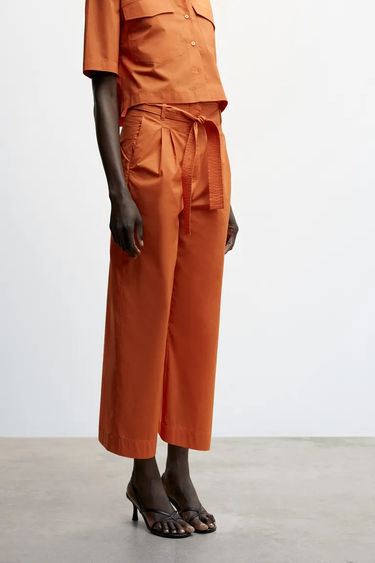 Pantalón culotte con pinzas de Mango en Pantalones para argentina