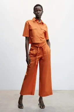 Pantalón culotte con pinzas de Mango en Pantalones para argentina