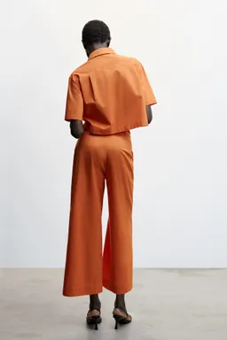 Pantalón culotte con pinzas de Mango en Pantalones para argentina
