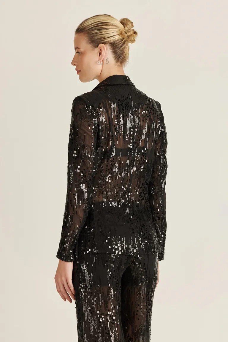 Elegante y brillante saco de gasa bordada con lentejuelas para mujeres de Tucci en Chaquetas para argentina