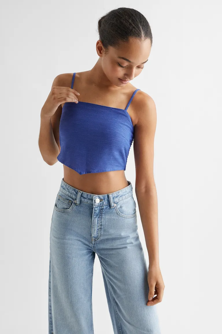 Top crop fluido de Mango Teen en Tops para argentina
