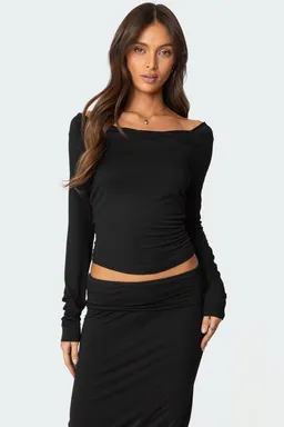 Top cuello drapeado johanna de Edikted en Tops para argentina
