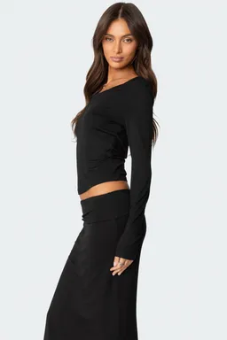 Top cuello drapeado johanna de Edikted en Tops para argentina