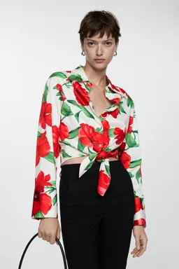 Camisa estampada lazo de Mango en Camisas para argentina