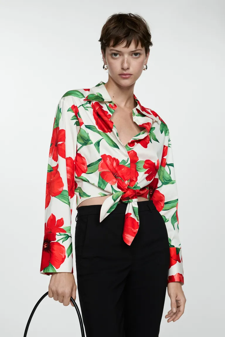 Camisa estampada lazo de Mango en Camisas para argentina