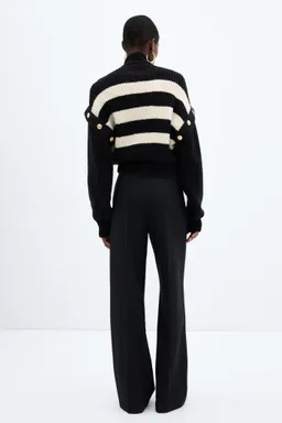 Jersey rayado con botones de Mango en Buzos y Sweaters para argentina