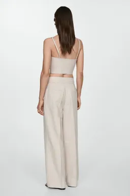 Pantalón sastrero con cinturón de Mango en Pantalones para argentina