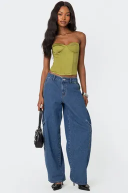 Corset brillante sin tirantes de Edikted en Tops para argentina