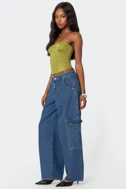 Corset brillante sin tirantes de Edikted en Tops para argentina