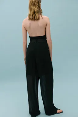Pantalón recto semitransparente de Mango en Pantalones para argentina