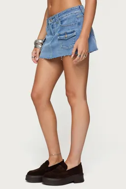 Mini falda pantalón lury denim de Edikted en Shorts para argentina