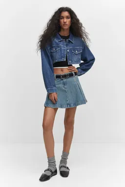 Minifalda jean con pinzas de Mango en Faldas para argentina