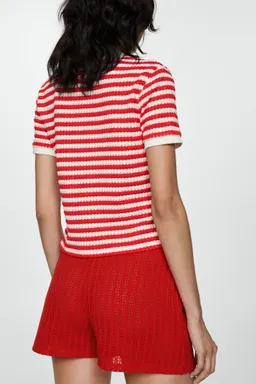 Camiseta punto combinada de Mango en Camisas para argentina