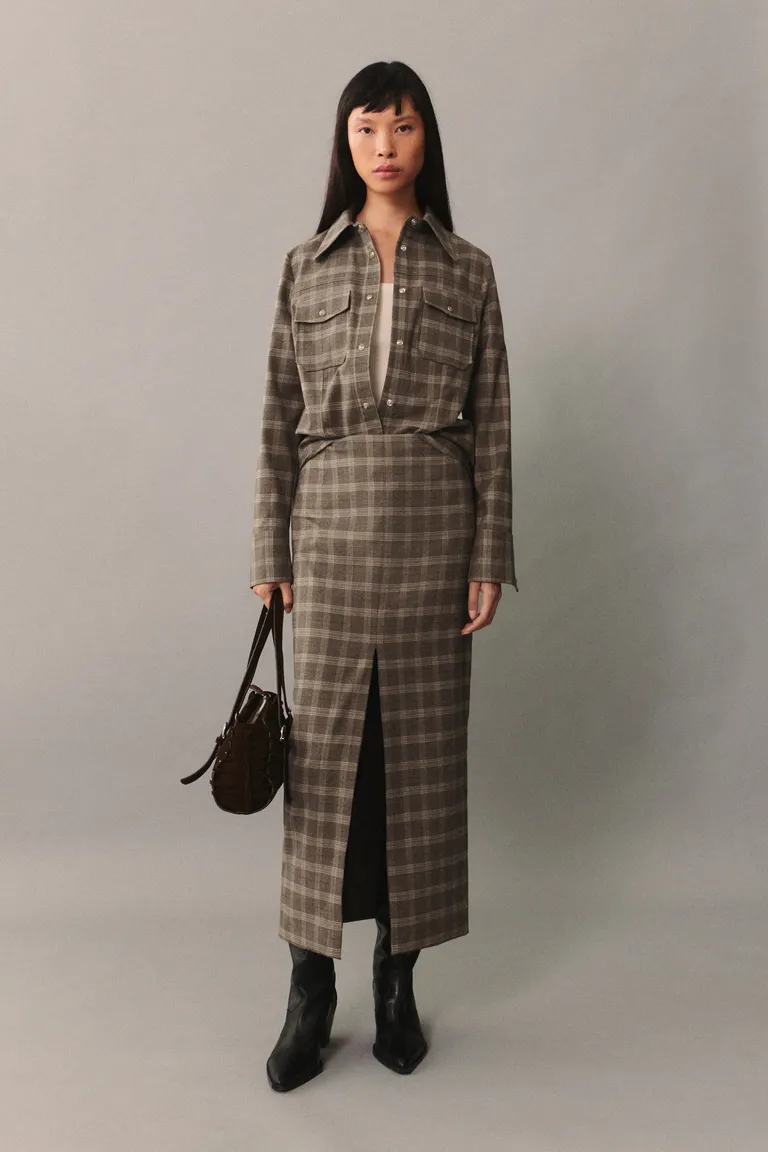 Sobrecamisa cuadros con bolsillos de Mango en Camisas para argentina