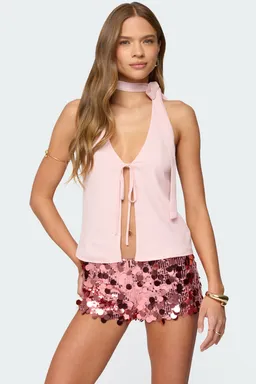 Top halter rivere con abertura de Edikted en Tops para argentina