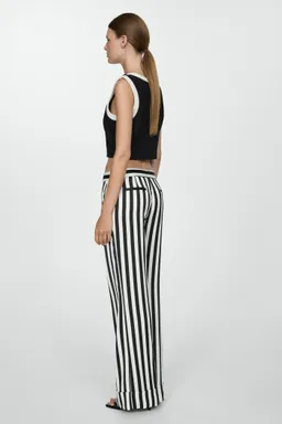 Pantalón recto rayas de Mango en Pantalones para argentina