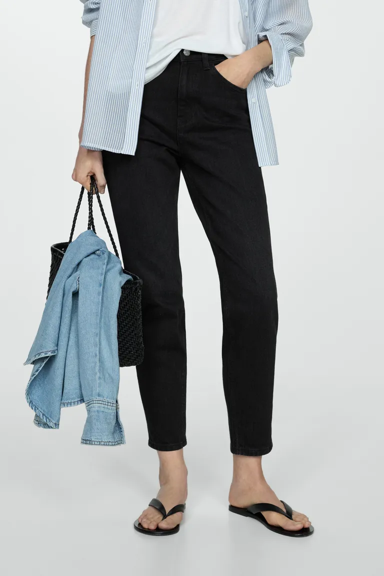 Jeans newmom confort tiro alto de Mango en Pantalones para argentina