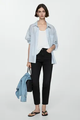 Jeans newmom confort tiro alto de Mango en Pantalones para argentina