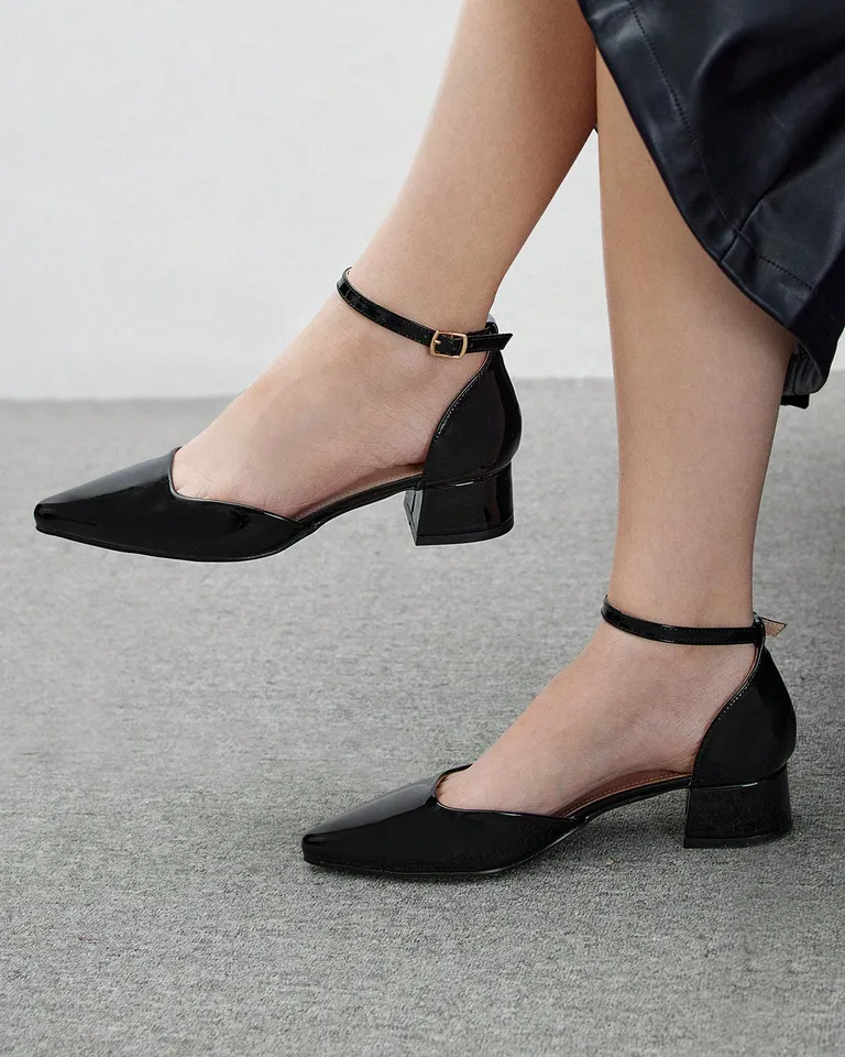 Tacones punta abierta tacón grueso de Cuccoo en Zapatos con Tacos para argentina