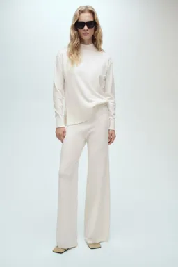 Pantalón wideleg punto fino de Mango en Pantalones para argentina