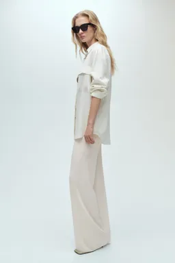 Pantalón wideleg punto fino de Mango en Pantalones para argentina