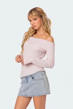 Top tejido doblado sonya de Edikted en Buzos y Sweaters para argentina