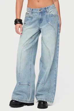 Dema jeans tiro bajo western de Edikted en Pantalones para argentina