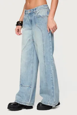 Dema jeans tiro bajo western de Edikted en Pantalones para argentina