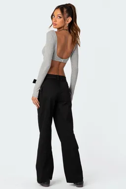 Crop top sydney acanalado de Edikted en Tops para argentina