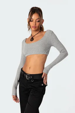 Crop top sydney acanalado de Edikted en Tops para argentina
