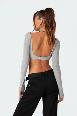 Crop top sydney acanalado de Edikted en Tops para argentina