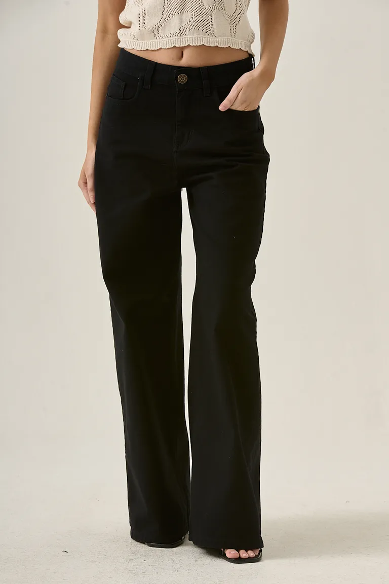 Pantalón de pierna ancha negro, diseño cómodo y elegante para mujeres de Sweet en Pantalones para argentina