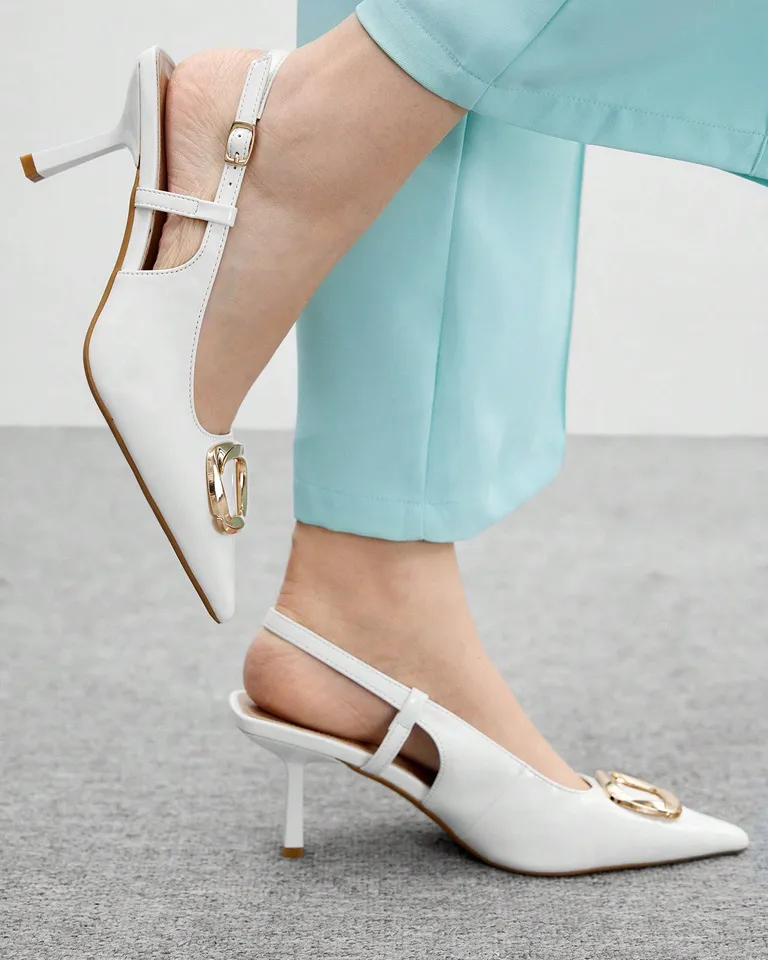 Zapatos tacón slingback diamantes de Cuccoo en Zapatos con Tacos para argentina