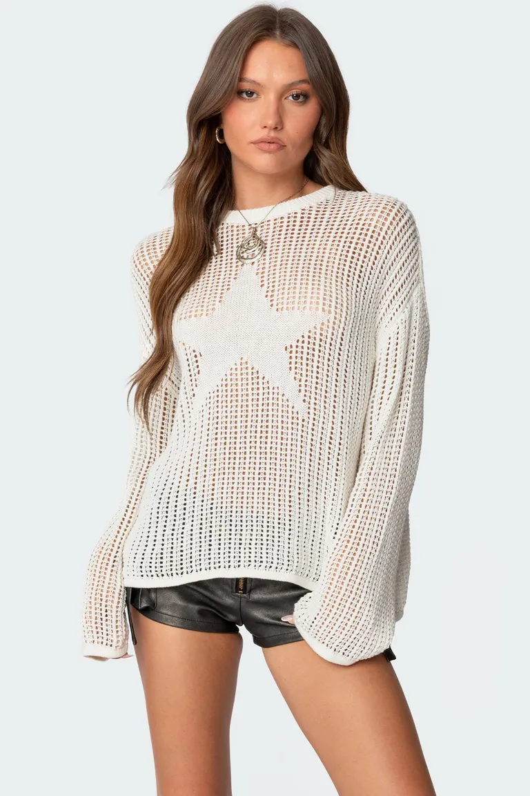 Sweater oversize estrellas de Edikted en Buzos y Sweaters para argentina