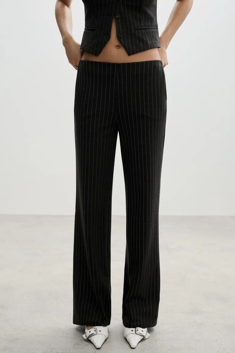 Pantalón recto punto roma de Mango en Pantalones para argentina