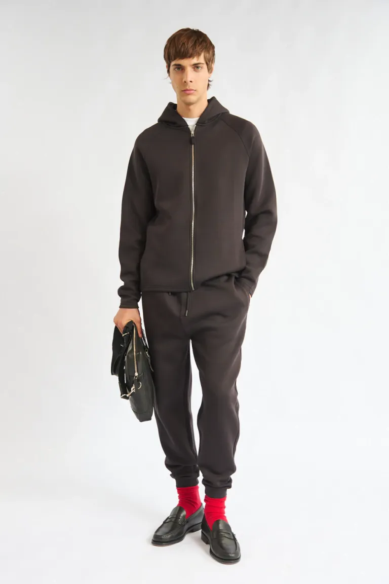 Buzo canguro con cierre frontal capucha y mangas ranglan de calce regular de Bensimon en Buzos y Sweaters para argentina