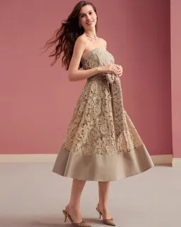 Vestido tubo encaje guipur de Motf en Vestidos para argentina