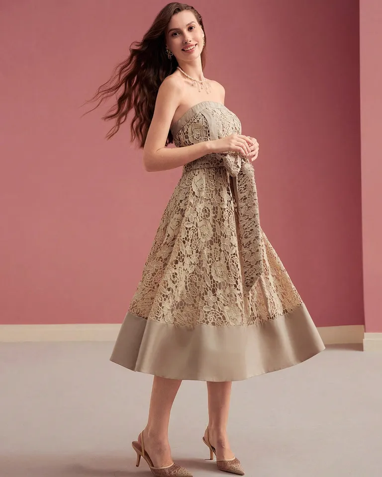 Vestido tubo encaje guipur de Motf en Vestidos para argentina
