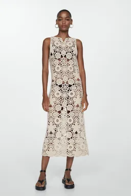 Vestido algodón crochet de Mango en Vestidos para argentina