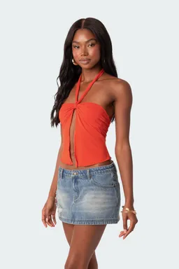 Top julia con abertura frontal de Edikted en Tops para argentina