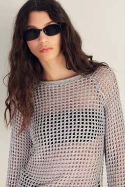 Jersey crochet manga larga de Mango en Buzos y Sweaters para argentina